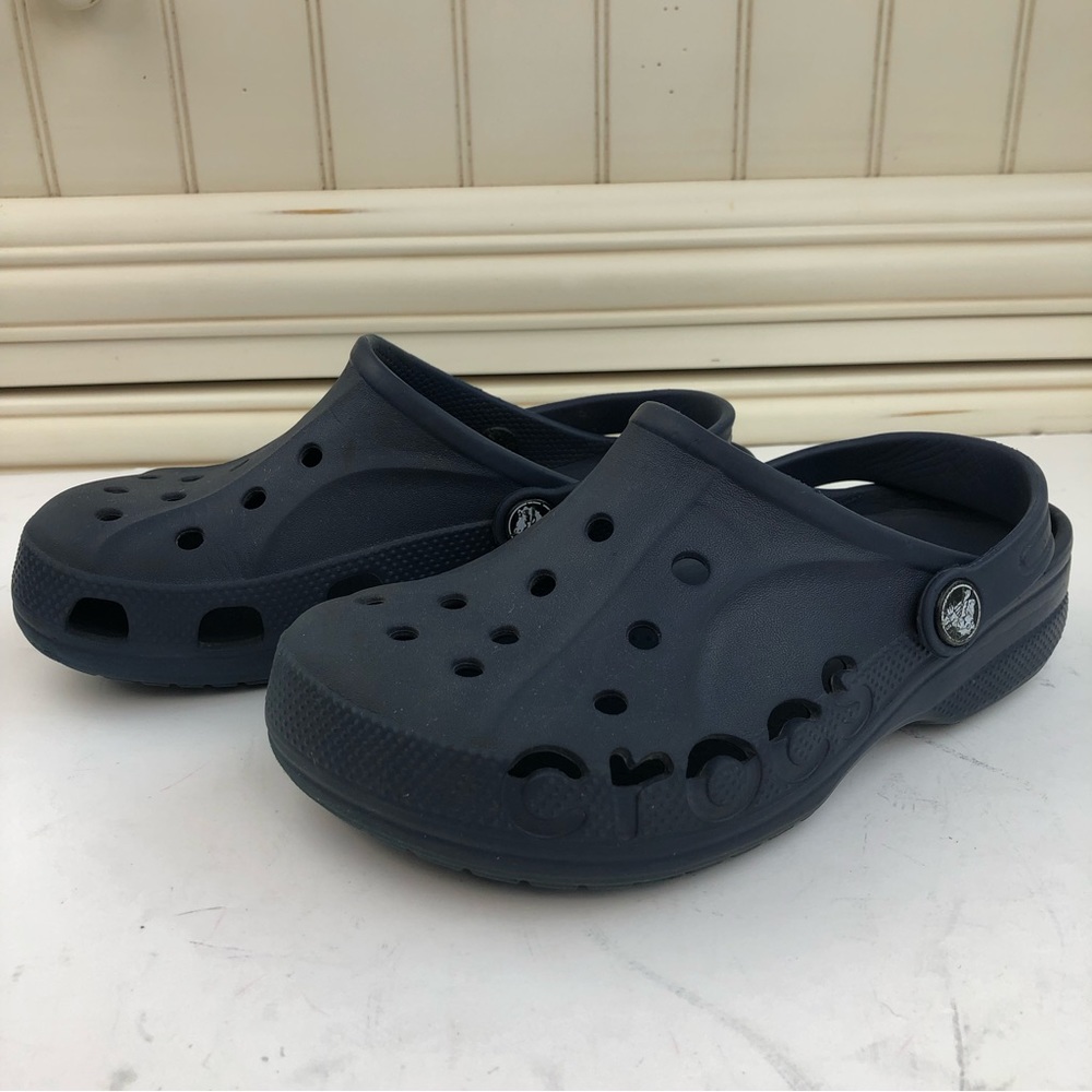 Crocs Navy Baya Slip On Comfy Coastal Lightweight Clog Waterproof Outdoors Beach